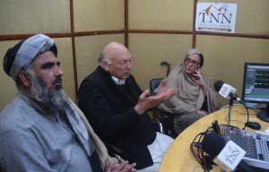 Adct Latif yousafzai, Mufti Shakoor of jui and Aisha mohmand during TNN Badloon Program regarding courts extension to FATA